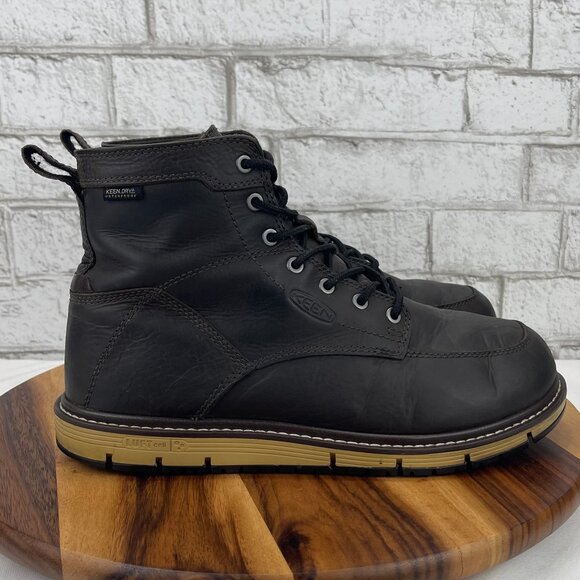 Keen Utility San Jose Mens 10 D Brown Leather Waterproof Soft Toe EH Work Boots main image 16